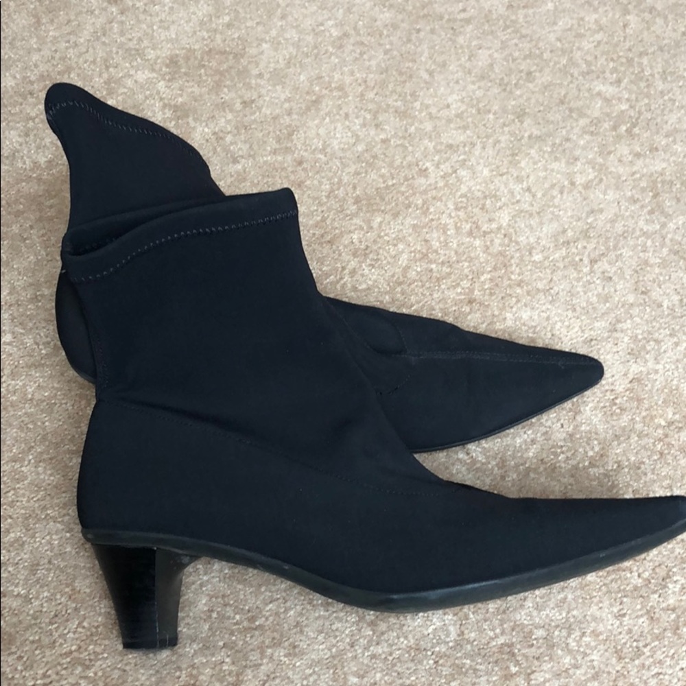 Bally black booties